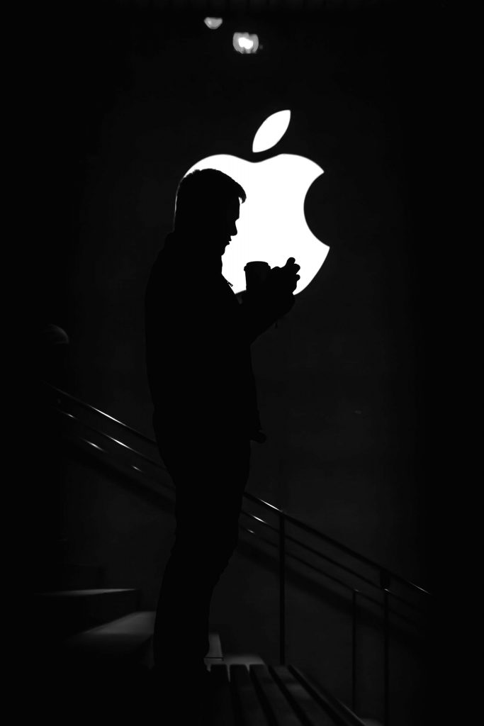 Apple store in the night
